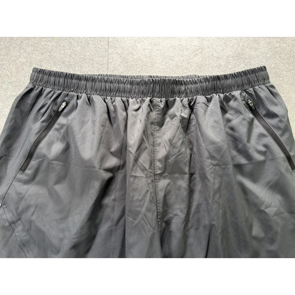 HMIYA Athletic Shorts Men XL Gray Zipper Pockets Mesh Panels Workout Gym